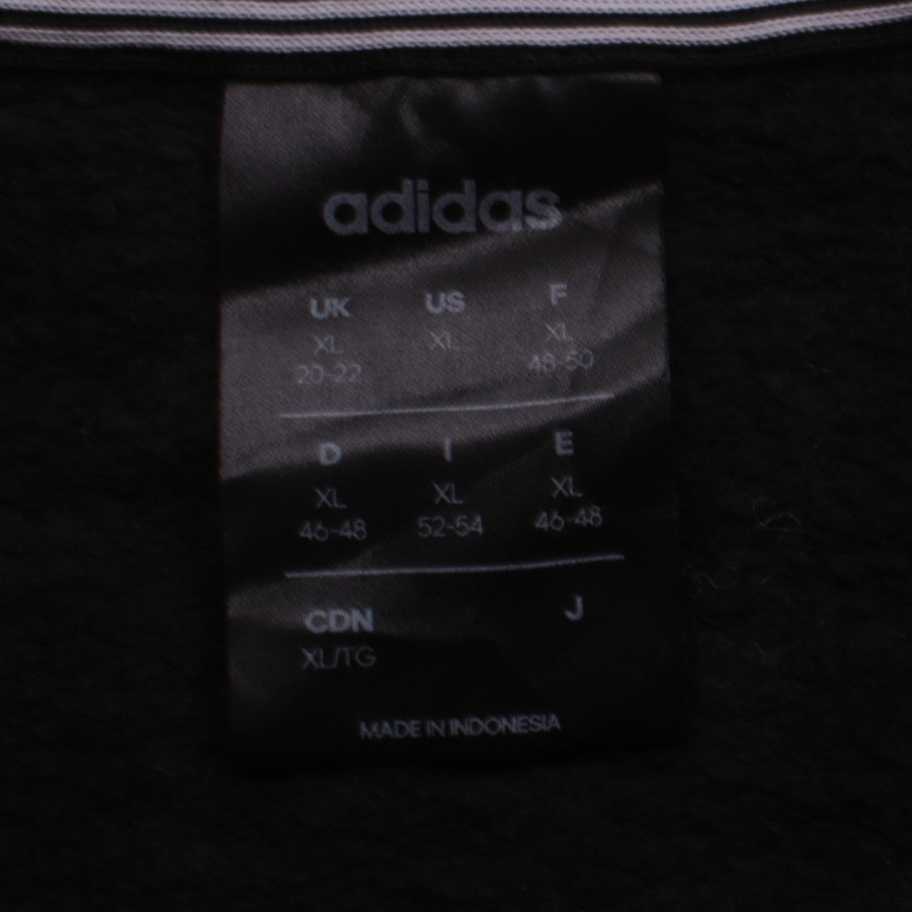 Womens UK Size 20 adidas Black Pullover Sweatshirt