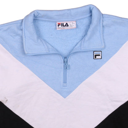 Mens UK Size L FILA Multicoloured 1/2 Zip Sweatshirt