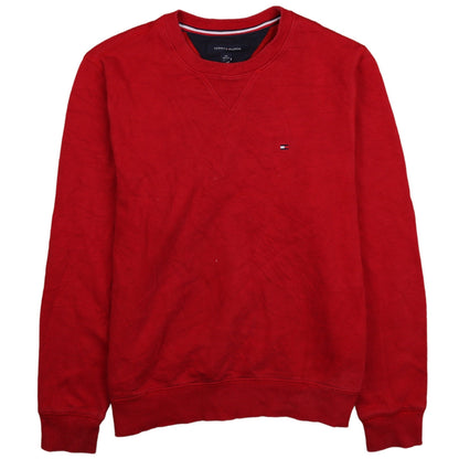 Mens UK Size XS Tommy Hilfiger Red Pullover Sweatshirt