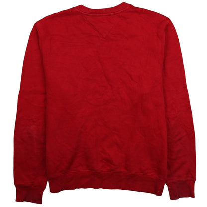 Mens UK Size XS Tommy Hilfiger Red Pullover Sweatshirt