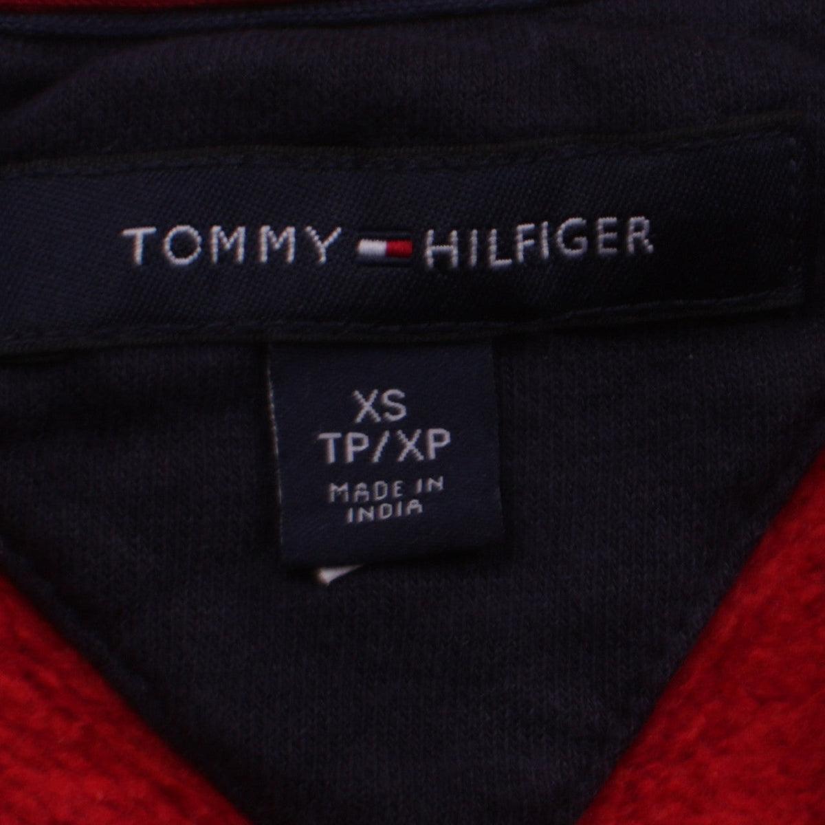 Mens UK Size XS Tommy Hilfiger Red Pullover Sweatshirt