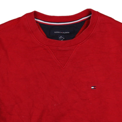 Mens UK Size XS Tommy Hilfiger Red Pullover Sweatshirt