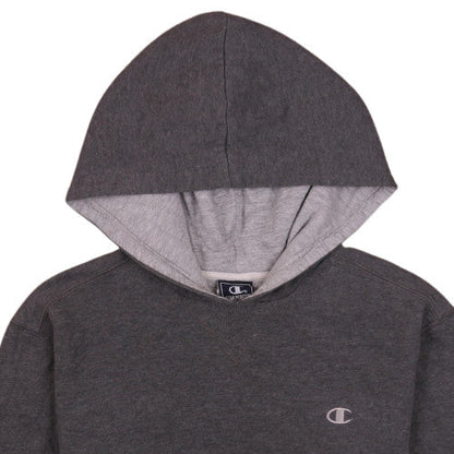Champion Boys Grey Pullover Hoodie Cotton Blend Classic Style M