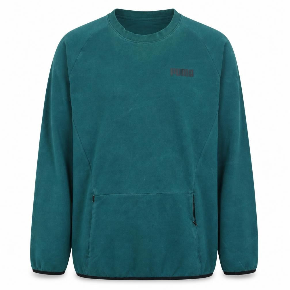 Mens UK Size XL PUMA Green Pullover Sweatshirt