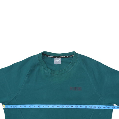 Mens UK Size XL PUMA Green Pullover Sweatshirt