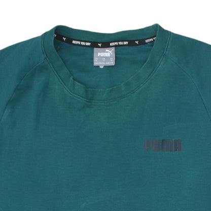 Mens UK Size XL PUMA Green Pullover Sweatshirt