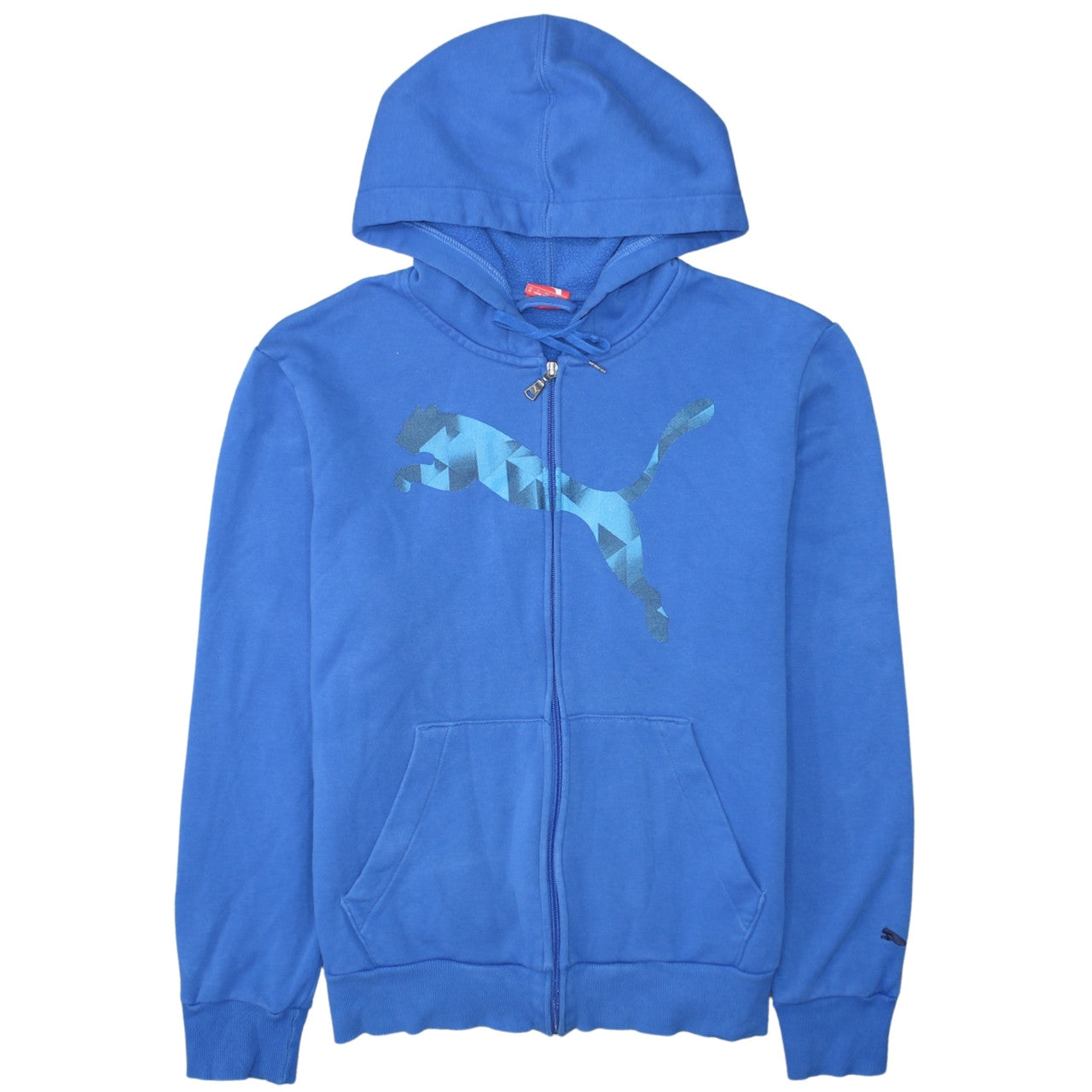 Mens UK Size M PUMA Blue Full Zip Hoodie