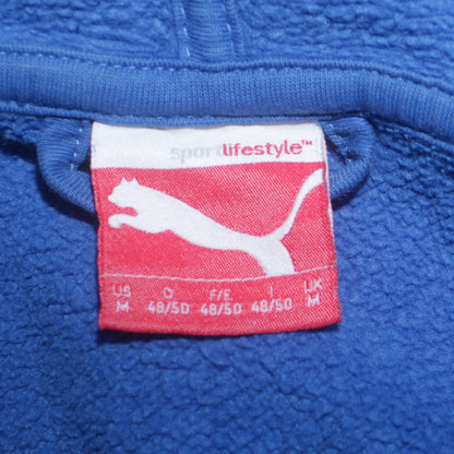 Mens UK Size M PUMA Blue Full Zip Hoodie