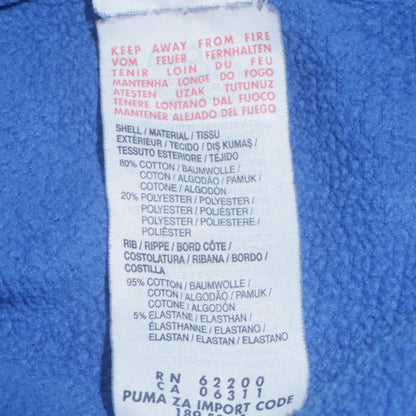 Mens UK Size M PUMA Blue Full Zip Hoodie
