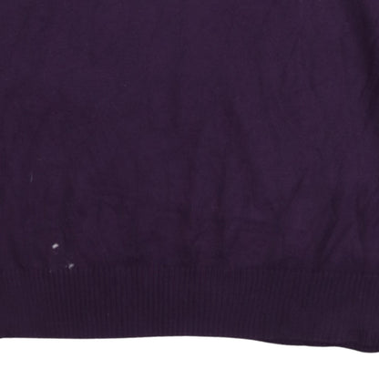 Polo Ralph Lauren Men’s Purple V-Neck Cotton Jumper XL