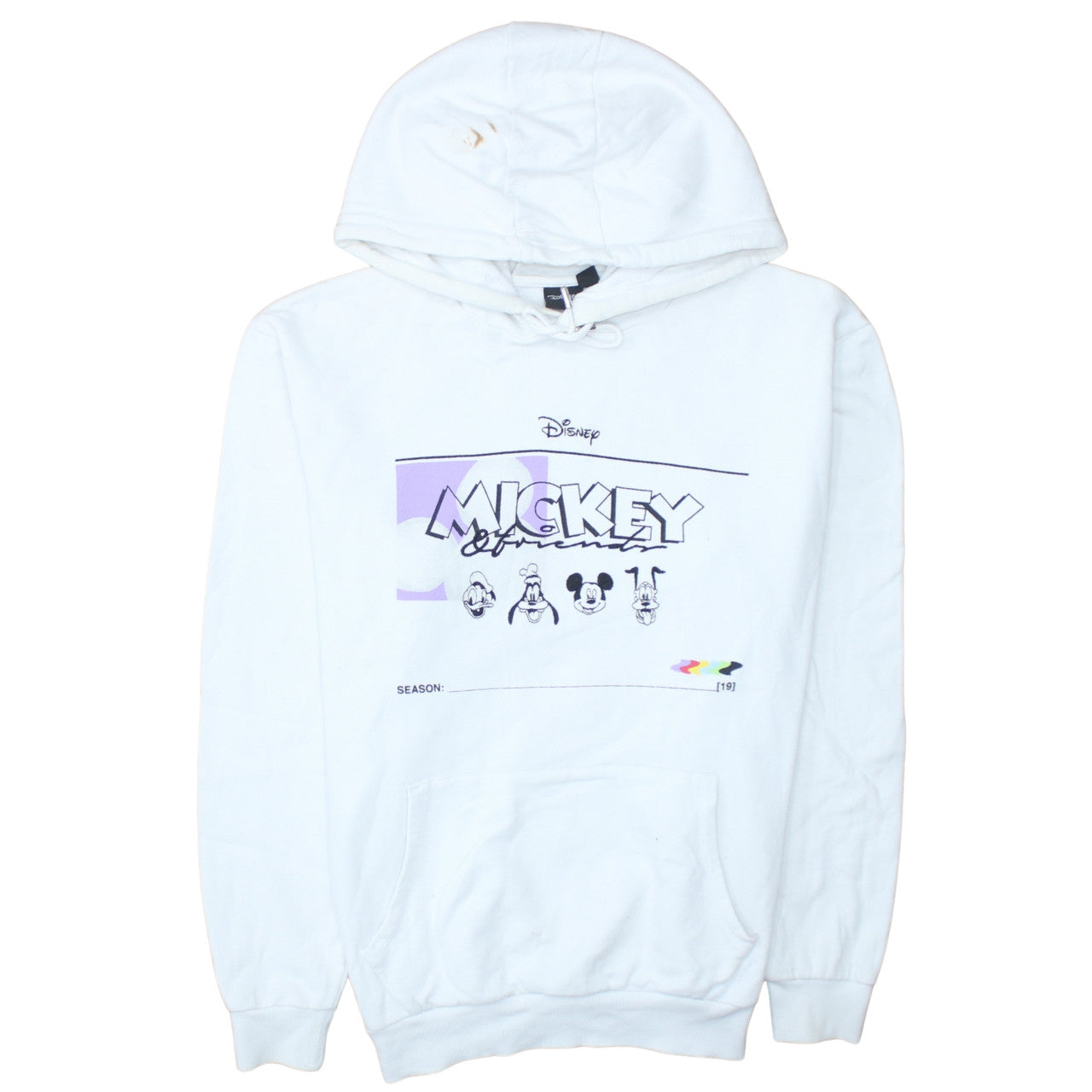 Mens UK Size 2XL Disney White Pullover Hoodie