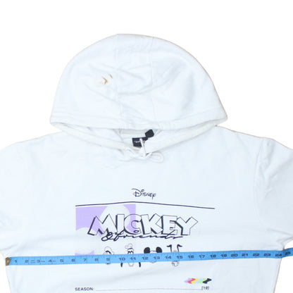 Mens UK Size 2XL Disney White Pullover Hoodie