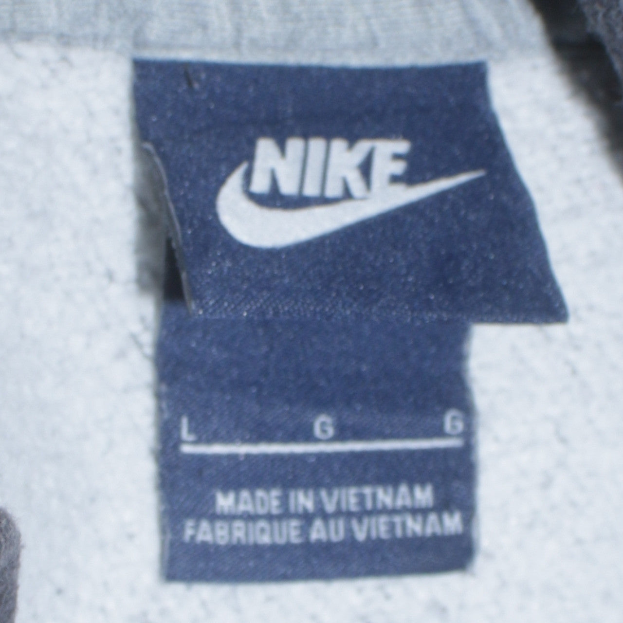 Mens UK Size L Nike Grey Pullover Hoodie