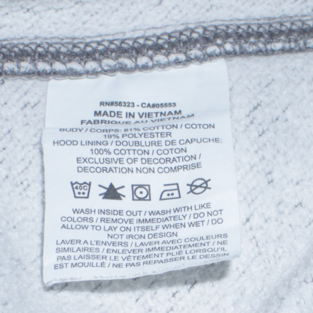 Mens UK Size L Nike Grey Pullover Hoodie