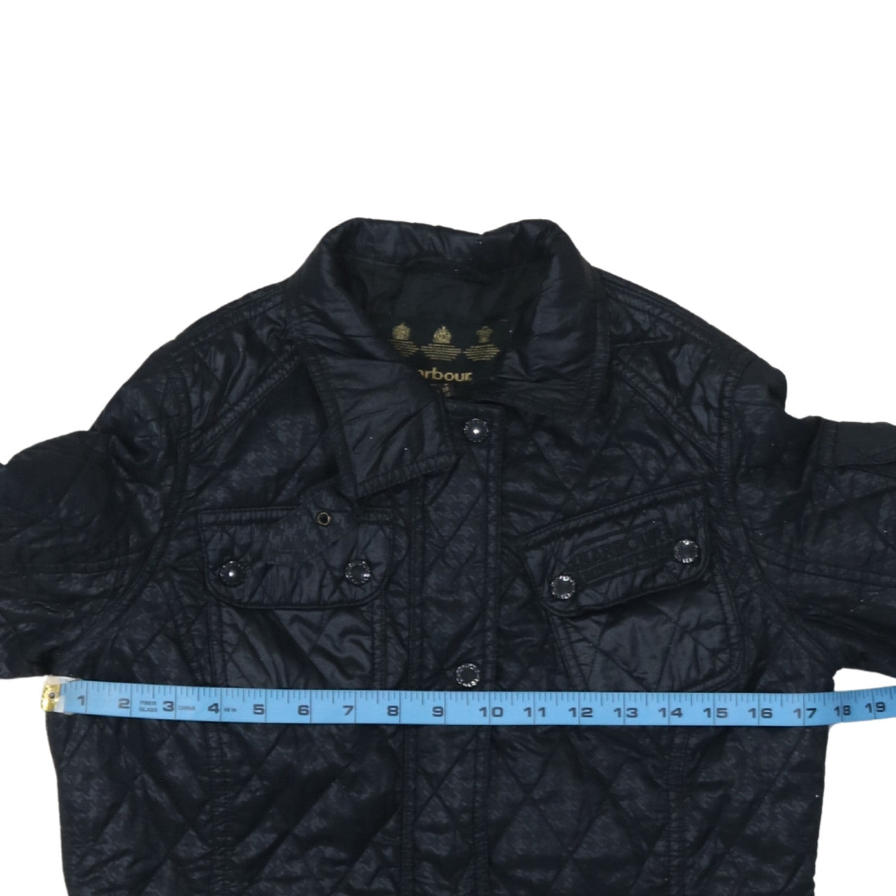 Womens UK Size 10 Barbour Black Quilted Coat