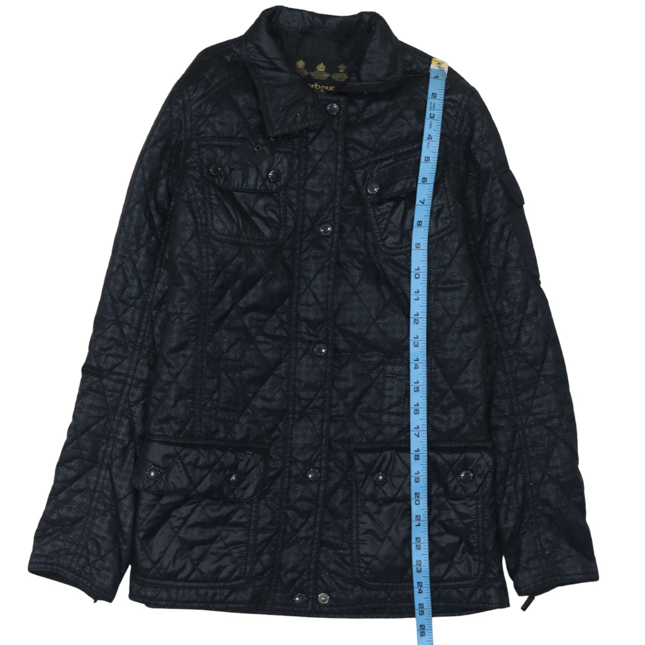 Womens UK Size 10 Barbour Black Quilted Coat