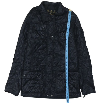 Womens UK Size 10 Barbour Black Quilted Coat