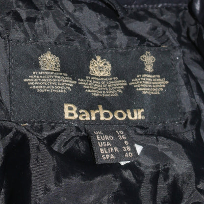 Womens UK Size 10 Barbour Black Quilted Coat