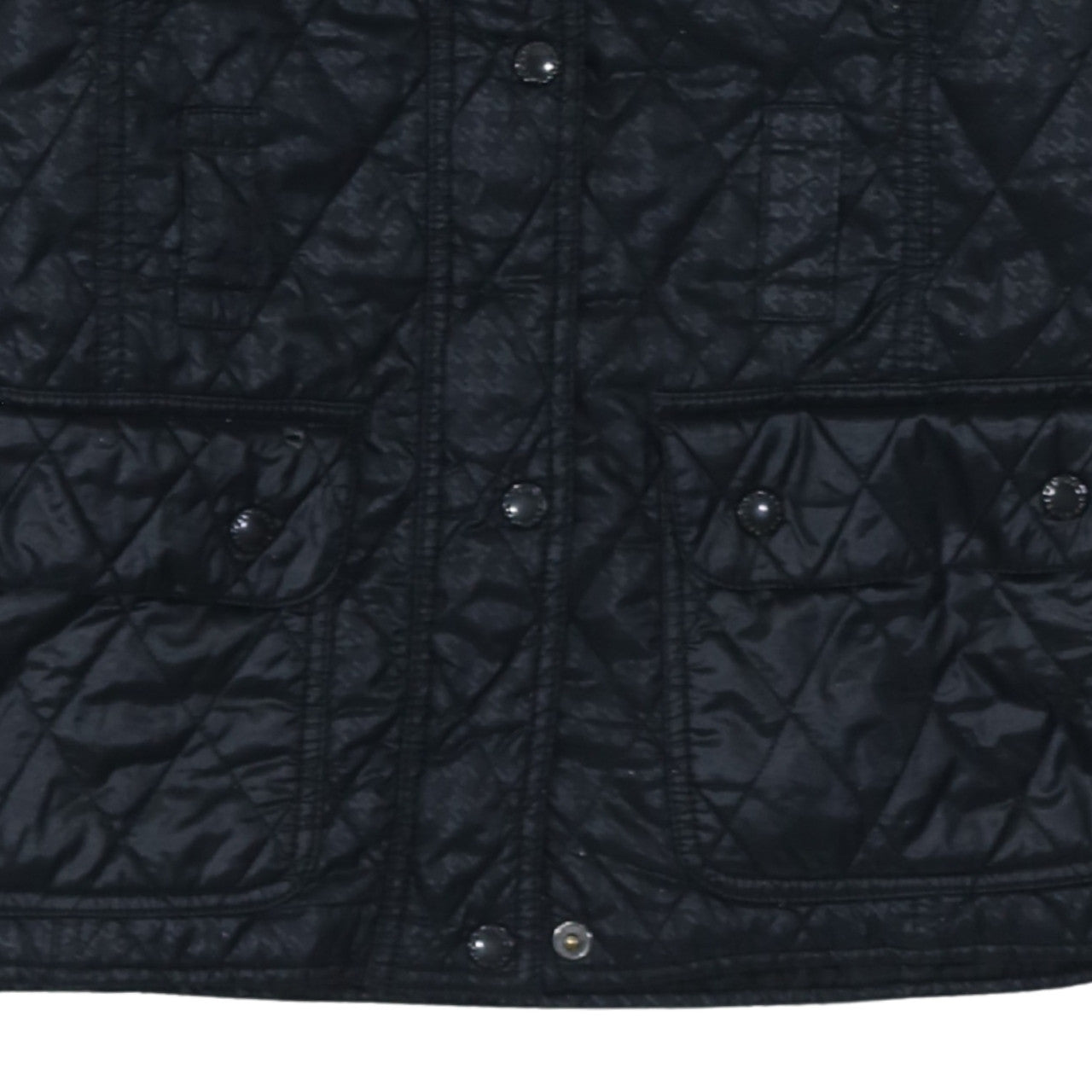 Womens UK Size 10 Barbour Black Quilted Coat