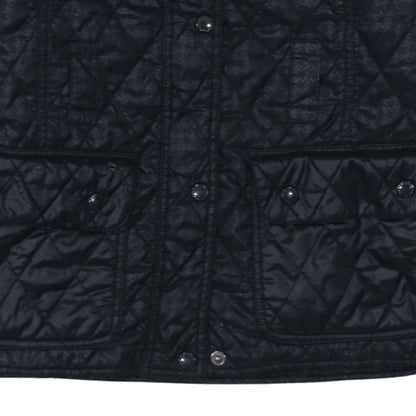 Womens UK Size 10 Barbour Black Quilted Coat