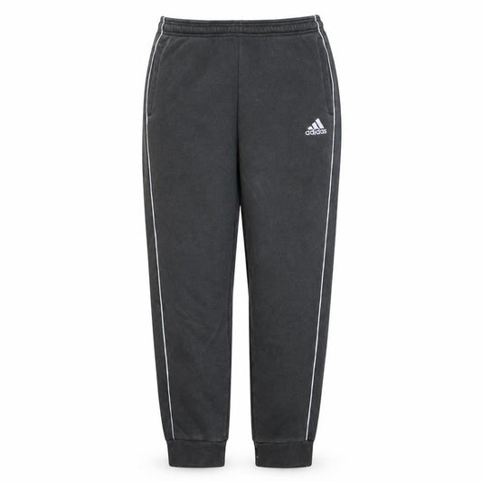Front view of Adidas Men's Black Joggers L Regular Fit Elastic Waist Tapered
