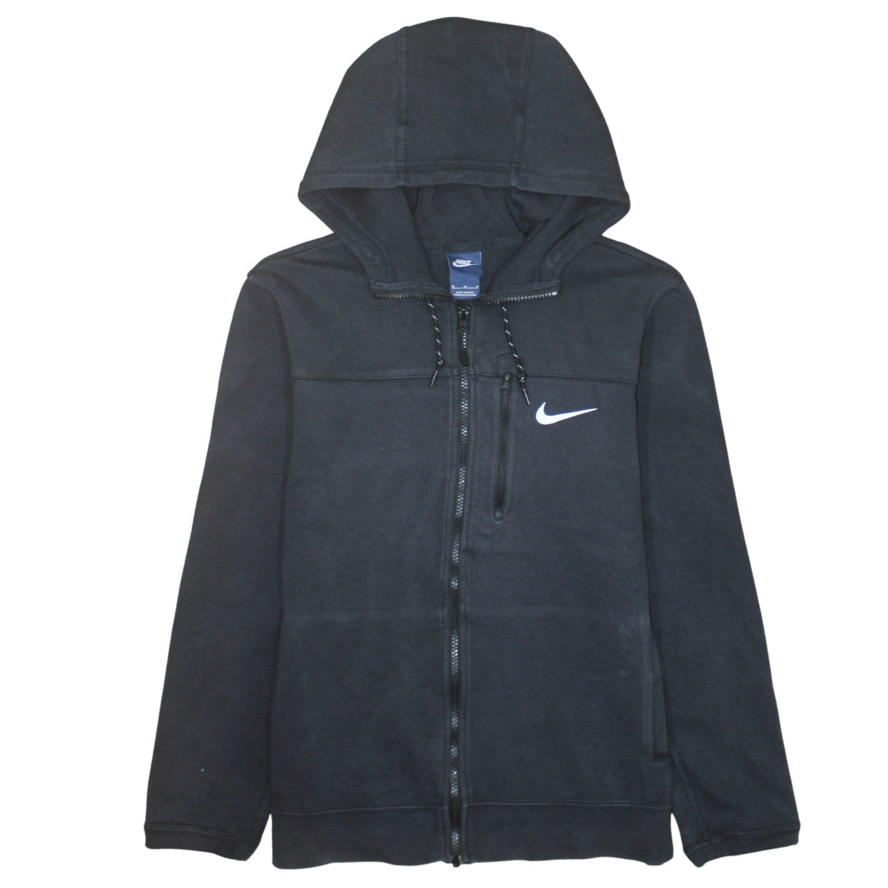 Mens UK Size M Nike Black Full Zip Hoodie