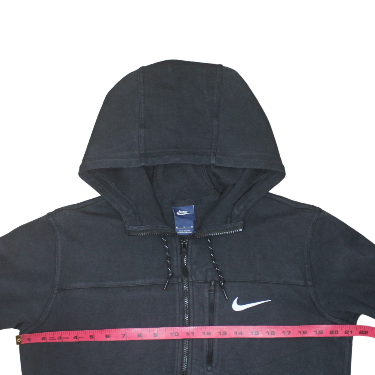 Mens UK Size M Nike Black Full Zip Hoodie