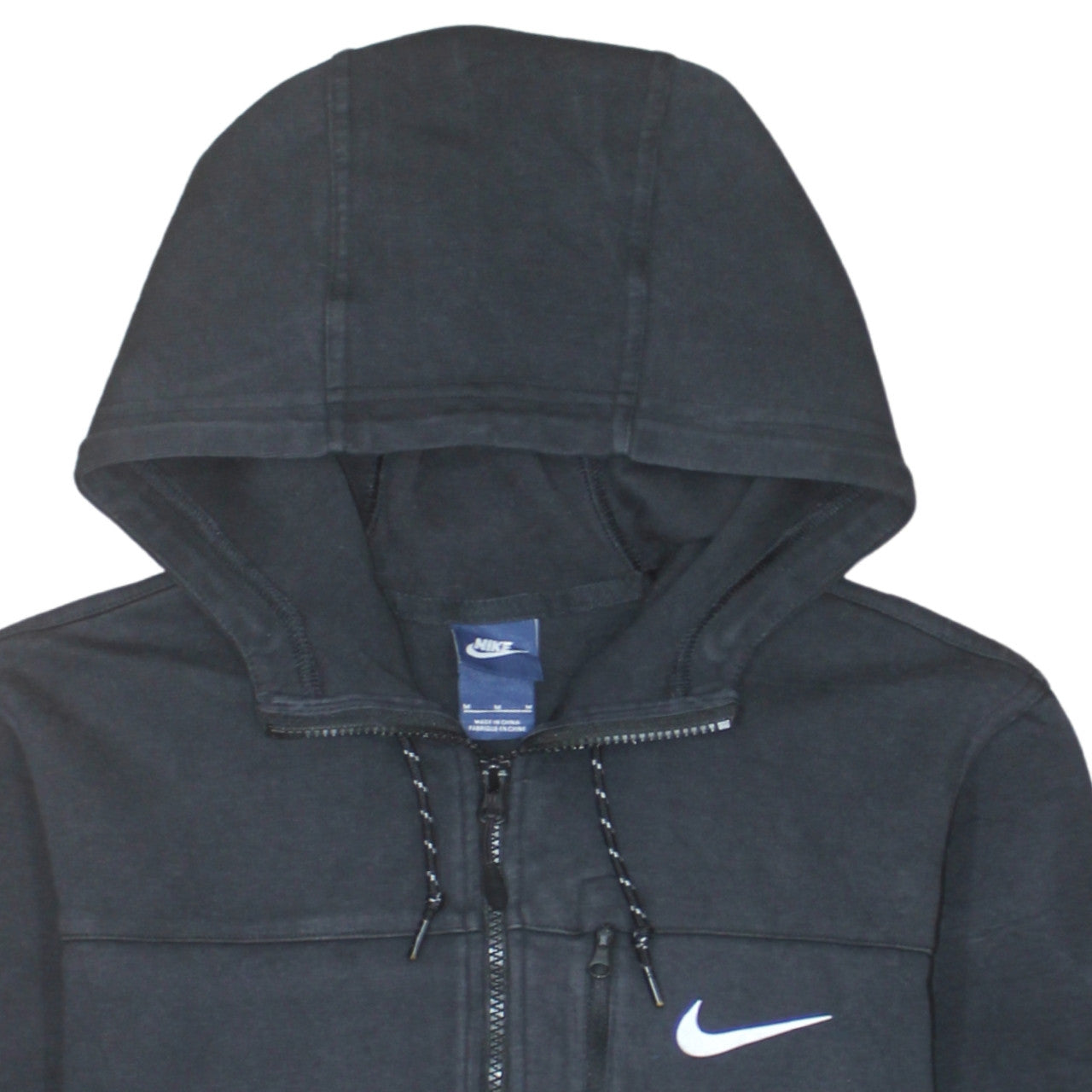 Mens UK Size M Nike Black Full Zip Hoodie