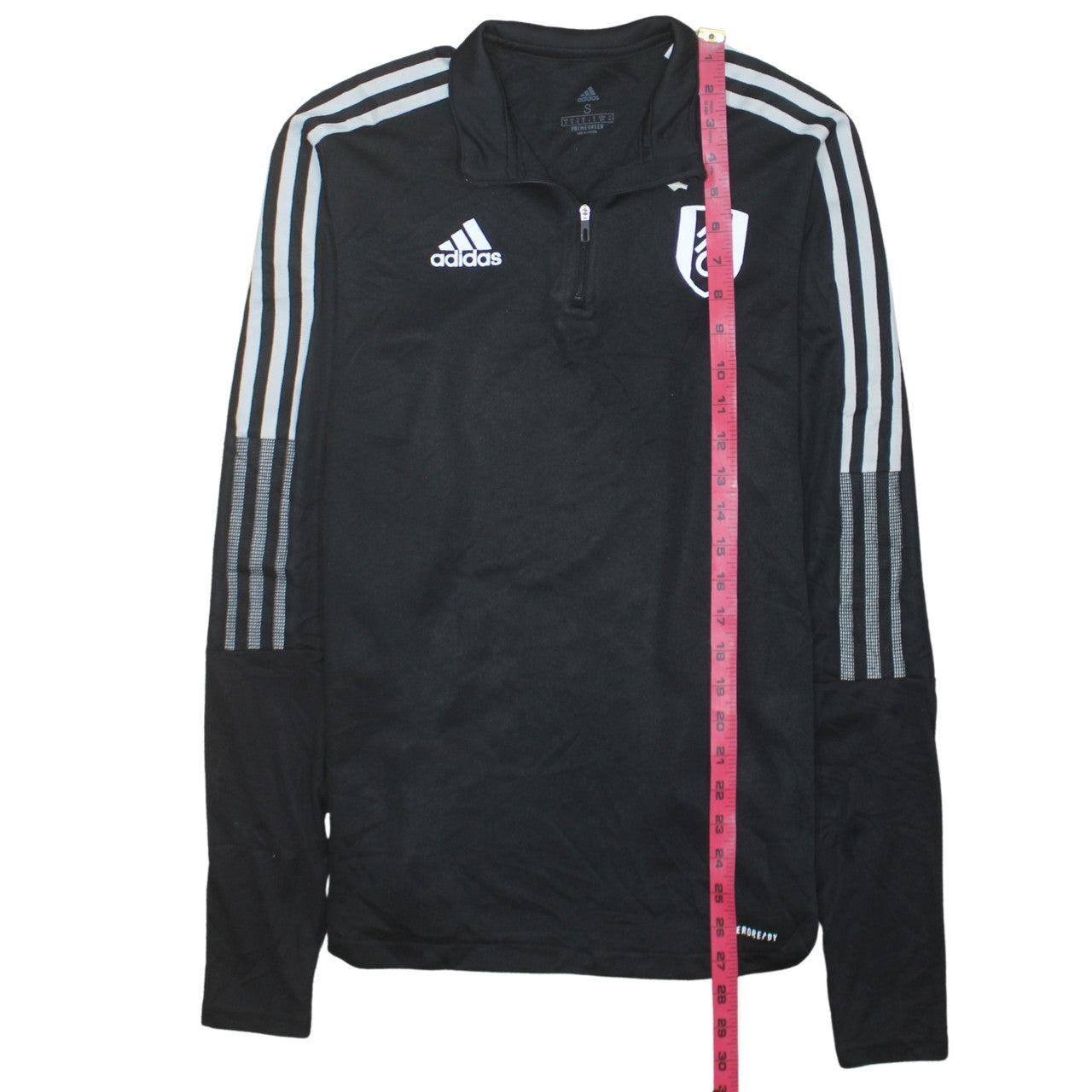 Mens UK Size S adidas Black 1/4 Zip Sweatshirt