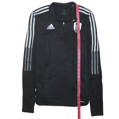Mens UK Size S adidas Black 1/4 Zip Sweatshirt