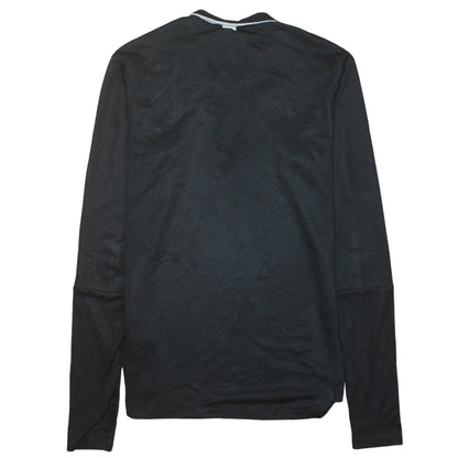 Mens UK Size S adidas Black 1/4 Zip Sweatshirt