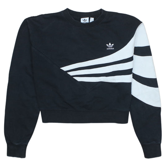 Womens UK Size 10 adidas Black Pullover Sweatshirt