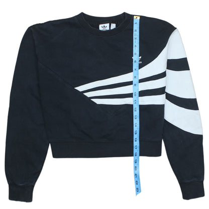 Womens UK Size 10 adidas Black Pullover Sweatshirt