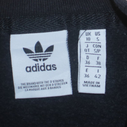 Womens UK Size 10 adidas Black Pullover Sweatshirt