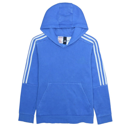 Boys UK Size 13-14 Years adidas Blue Pullover Hoodie
