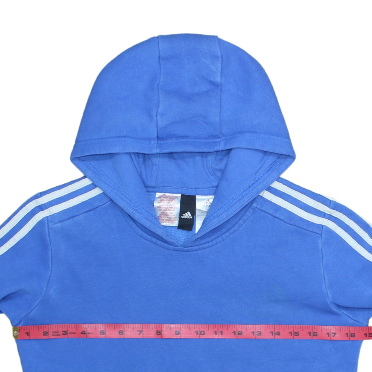 Boys UK Size 13-14 Years adidas Blue Pullover Hoodie