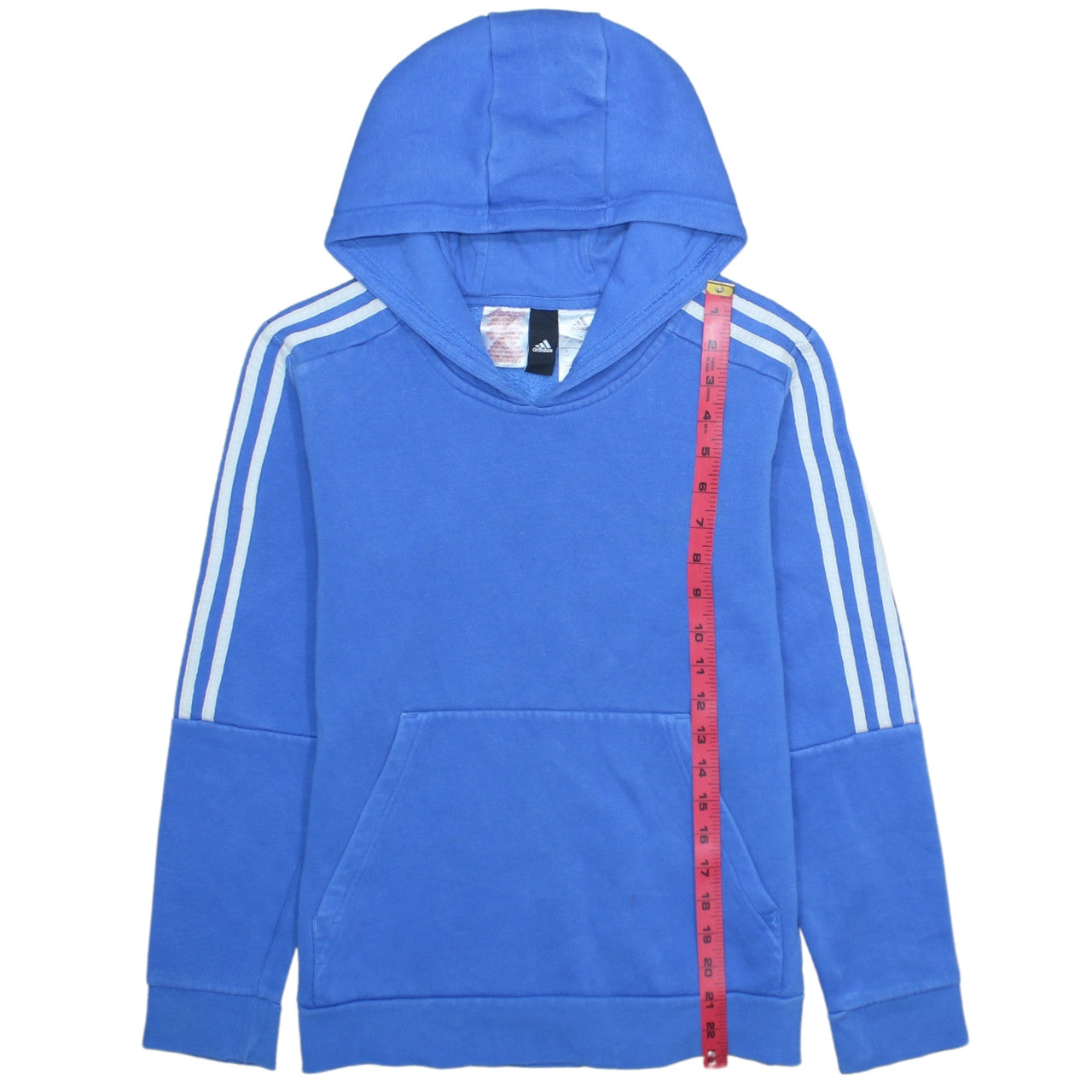 Boys UK Size 13-14 Years adidas Blue Pullover Hoodie