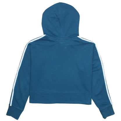 Womens UK Size 10 adidas Blue Pullover Hoodie