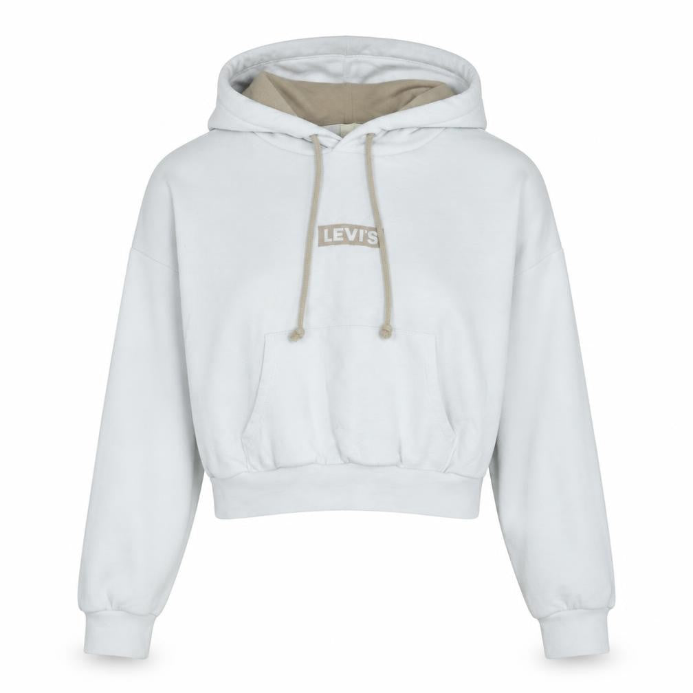 Womens UK Size XS Levi's White Pullover Hoodie