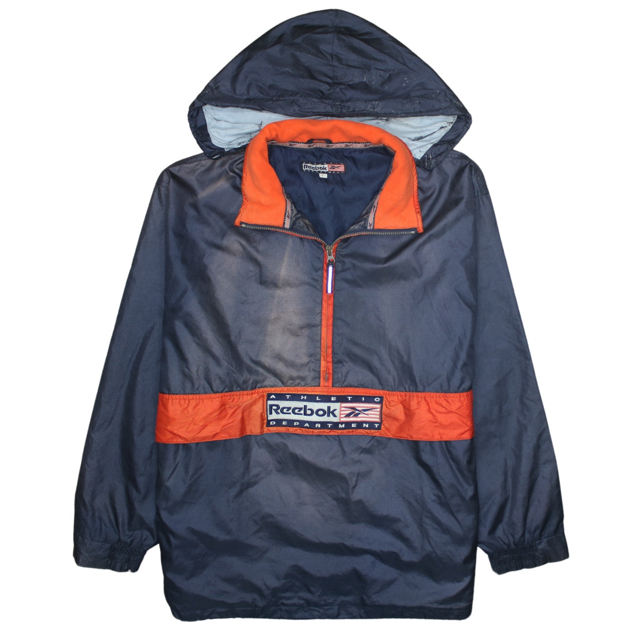 Mens UK Size L Reebok Blue Anorak Coat