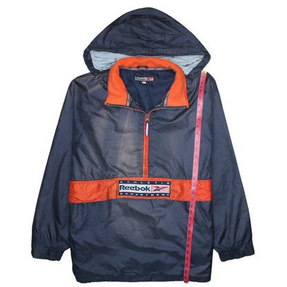 Mens UK Size L Reebok Blue Anorak Coat