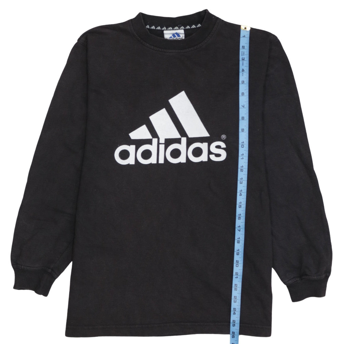 Adidas Boys Black 2XL Pullover Sweatshirt with Large Logo