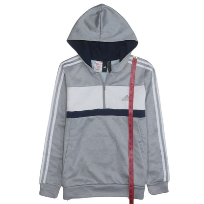 Boys UK Size 13-14 Years adidas Grey Pullover Hoodie
