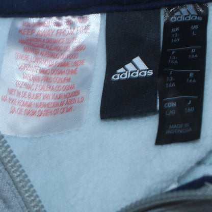 Boys UK Size 13-14 Years adidas Grey Pullover Hoodie