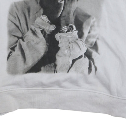 Womens UK Size S 2Pac White Pullover Hoodie