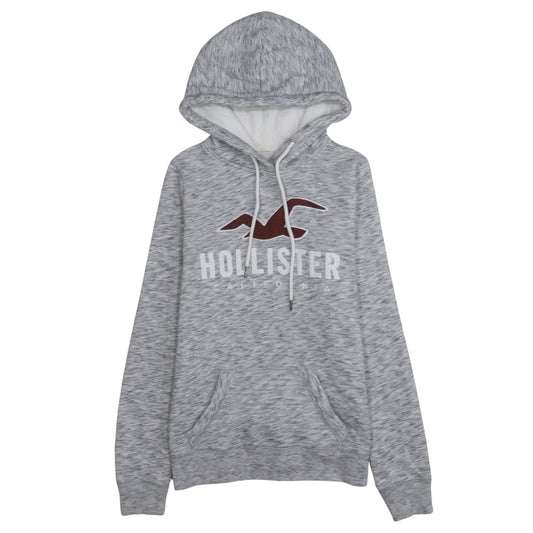 Womens UK Size XS Hollister Grey Pullover Hoodie