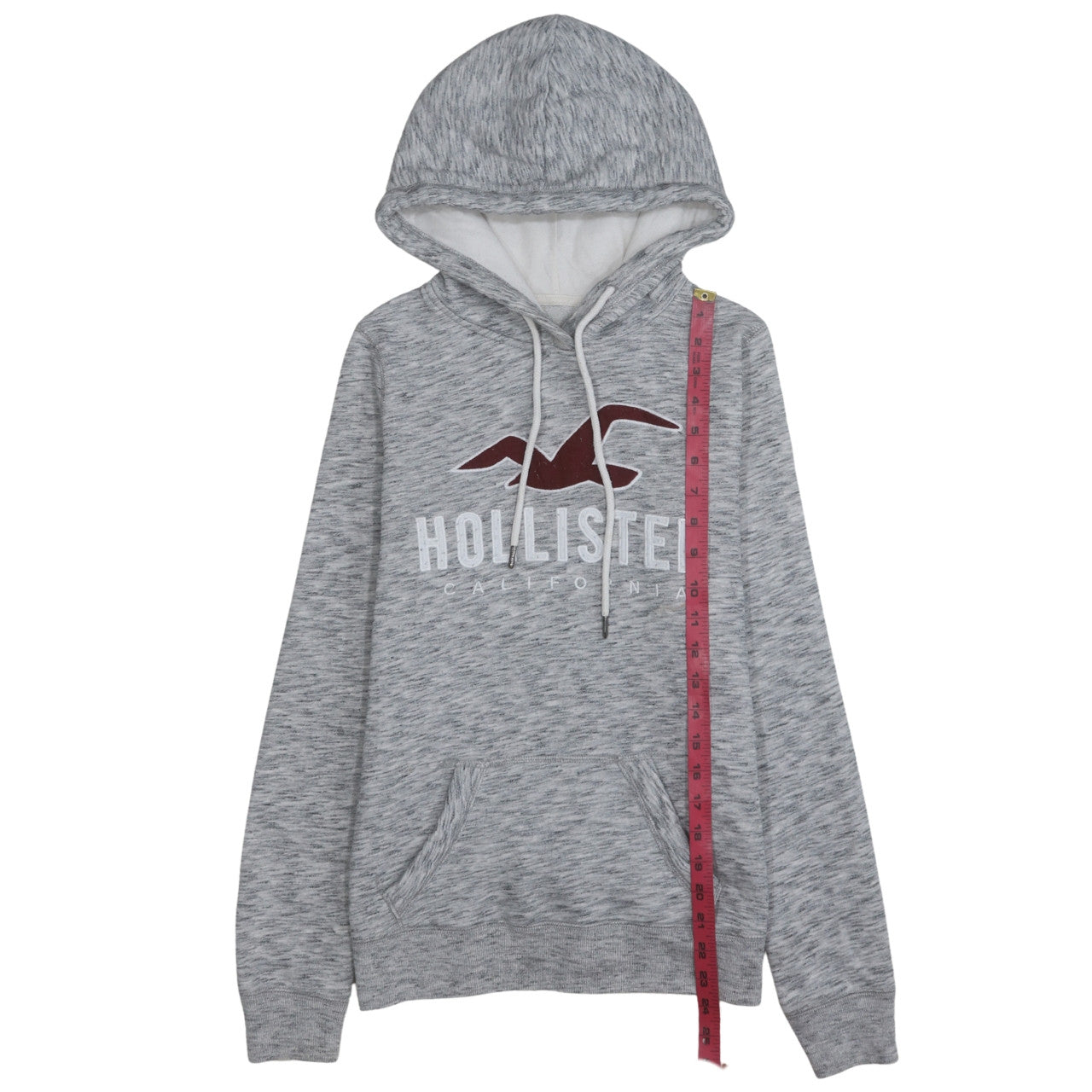 Womens UK Size XS Hollister Grey Pullover Hoodie