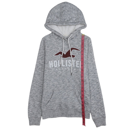 Womens UK Size XS Hollister Grey Pullover Hoodie