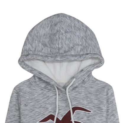 Womens UK Size XS Hollister Grey Pullover Hoodie