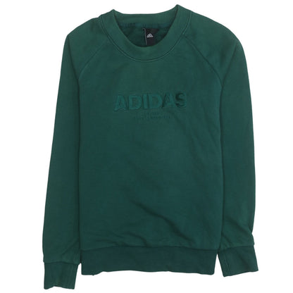 Womens UK Size S adidas Green Pullover Sweatshirt